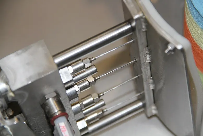 printing yarns on bobbins yarn dyeing machine